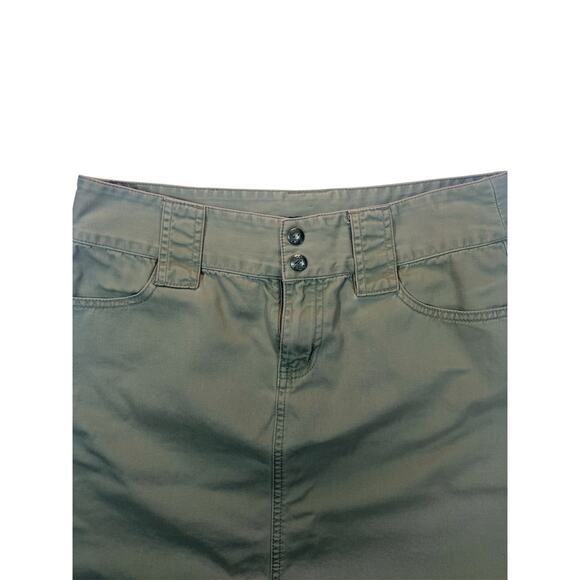 VINTAGE 00s DKNY KHAKI SKIRT SIZE WOMENS 8 MEDIUM KNEE LENGTH RETRO - Picture 3 of 6